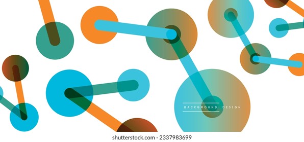 Network concept abstract background. Dots connection. Big data idea. Business template for wallpaper, banner, background or landing