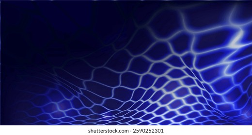 Network concept blue vector illustration. Futuristic hexagon vector illustration. Futuristic hexagon vector illustration. HUD element.