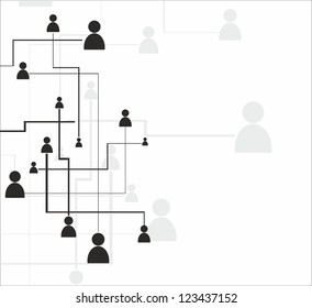 Network Concept Connect People Stock Vector (Royalty Free) 123437152