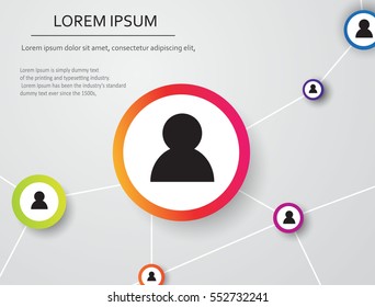 Network concept design Technology, Connection background, Abstract science