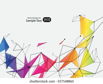 Network concept design Technology, Connection background, Abstract science