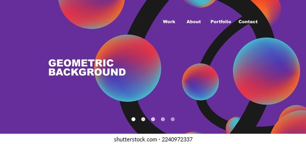Concepto de red, puntos de línea conexiones fondo de página de inicio geométrico.