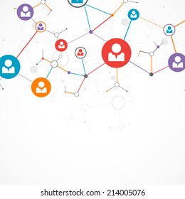 Network concept / Social media