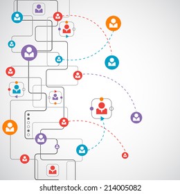 Network concept / Social media