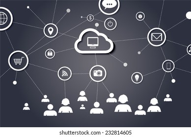 Network concept Vector Design