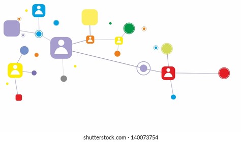 Network concept. Vector illustration.