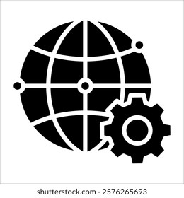 Network Configuration Icon Element For Design