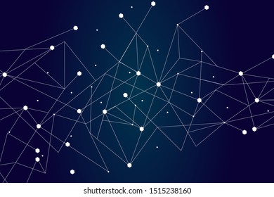 Network connect background, abstract vector. Digital network background with dots and lines for nodes, data and ai design.Abstract futuristic ai network, connecting lines and dots. Vector illustration