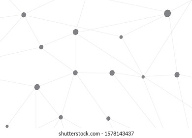 Network connect background, abstract vector. Digital network background with dots and lines for nodes, data and ai design.Abstract futuristic ai network, connecting lines and dots. Vector illustration