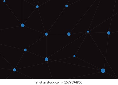Network connect background, abstract vector. Digital network background with dots and lines for nodes, data and ai design.Abstract futuristic ai network, connecting lines and dots. Vector illustration