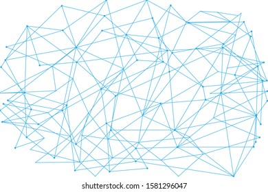 Network connect background, abstract vector. Digital network background with dots and lines for nodes, data and ai design.Abstract futuristic ai network, connecting lines and dots. Vector illustration