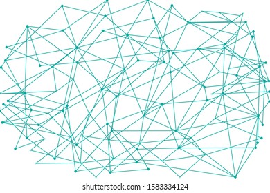 Network connect background, abstract vector. Digital network background with dots and lines for nodes, data and ai design.Abstract futuristic ai network, connecting lines and dots. Vector illustration