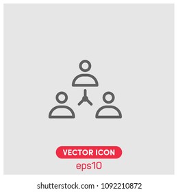 Network, Connect Symbol Vector Icon Illustration For Web And Mobile Application.Ui/Ux.Light Background.