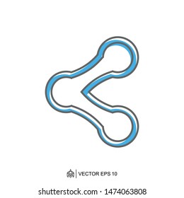 network connecting logo icon templates, social media vector networks