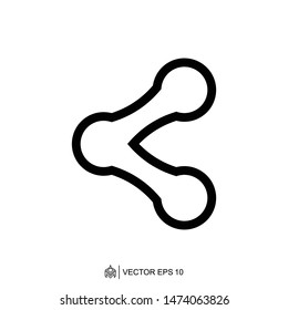 network connecting logo icon templates, social media vector networks