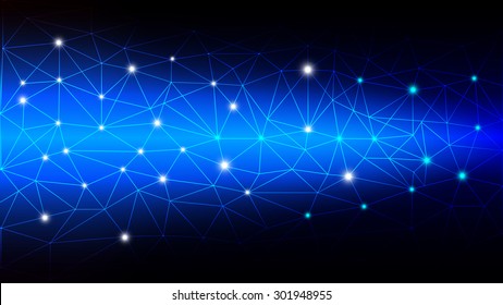 Network Connection Abstract Background, Vector Illustration