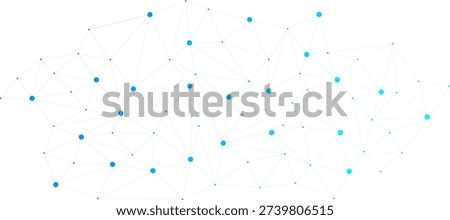 Network. Network connection. Abstract technology plexus connecting dots and lines. Polygon structure network background.
