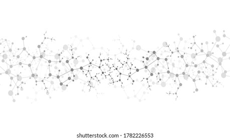 Network connection abstract Vector molecular information nerve distribution
