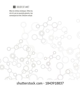 Network And Connection Background. Minimal Molecule Background