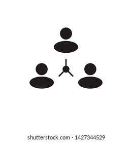 Network connection, communication, concept, social, group, marketing, friendship white background EPS Vector