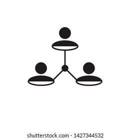 Network connection, communication, concept, social, group, marketing, friendship white background EPS Vector