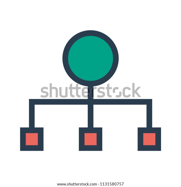 Network Connection Diagram Stock Vector Royalty Free 1131580757