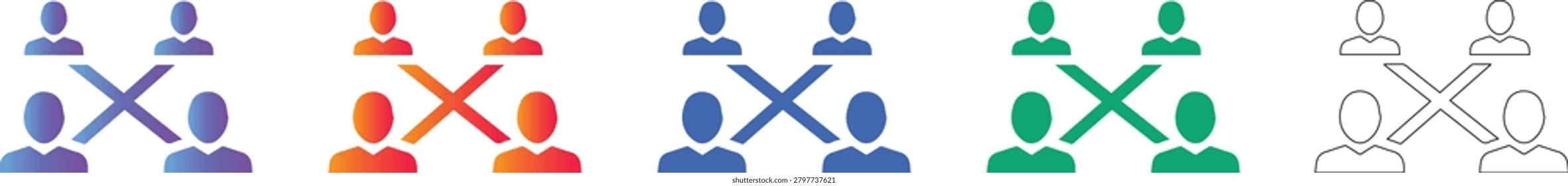 Network Connection Grouping Icons vol 450