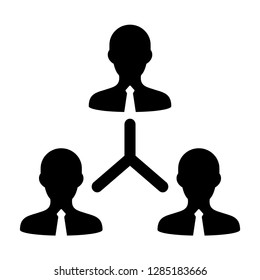 network connection hierarchy management employee group team users office business 