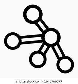 Network Connection Hub. Switch Icon. Device connection. Vector icon.