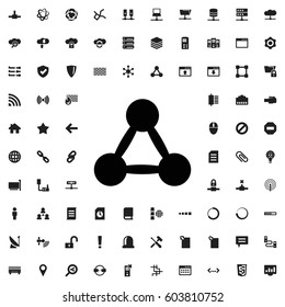 Network connection icon illustration isolated vector sign symbol. network icons vector set.