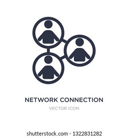 network connection icon on white background. Simple element illustration from People concept. network connection sign icon symbol design.