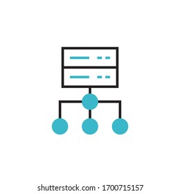 network connection icon vector illustration modern style design. isolated on white background