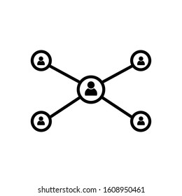 network connection icon vector logo template