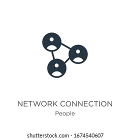 Network connection icon vector. Trendy flat network connection icon from people collection isolated on white background. Vector illustration can be used for web and mobile graphic design, logo, eps10