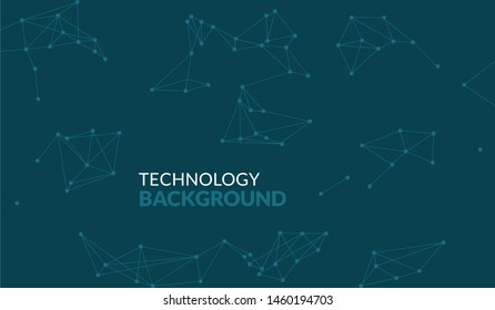 Network connection isolated on blue background. 