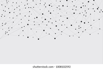 Network connection isolated on gray background. For web site, wallpaper, poster, placard, ad, cover and print materials. Creative art, modern abstract concept. Vector illustration network