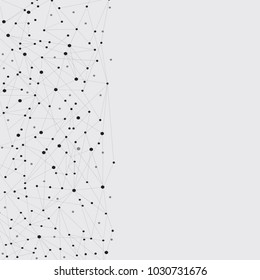 Network connection isolated on gray background. For web site, wallpaper, poster, placard, ad, cover and print materials. Creative art, modern abstract concept. Vector illustration network