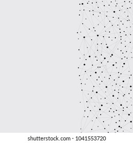 Network connection isolated on gray background. For web site, wallpaper, poster, placard, ad, cover and print materials. Creative art, modern abstract concept. Vector illustration network