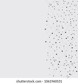 Network connection isolated on gray background. For web site, wallpaper, poster, placard, ad, cover and print materials. Creative art, modern abstract concept. Vector illustration network