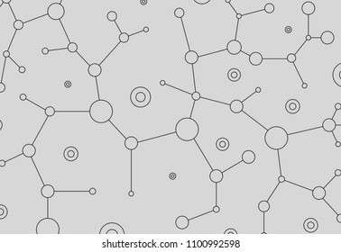 Network connection isolated on gray background. For web site, wallpaper, poster, placard, ad, cover and print materials. Creative art, modern abstract concept. Vector illustration network, eps 10
