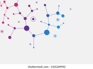 Network connection isolated on gray background. For web site, wallpaper, poster, placard, ad, cover and print materials. Creative art, modern abstract concept. Vector illustration network, eps 10