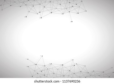 Network connection isolated on gray background. For web site, wallpaper, poster, placard, ad, cover and print materials. Creative art, modern abstract concept. Vector illustration network, eps 10