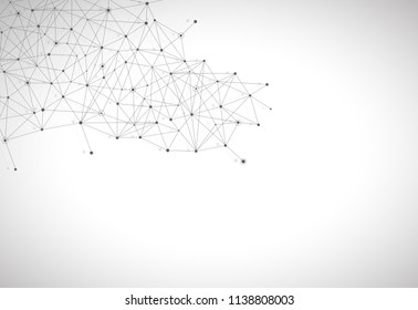 Network connection isolated on gray background. For web site, wallpaper, poster, placard, ad, cover and print materials. Creative art, modern abstract concept. Vector illustration network, eps 10