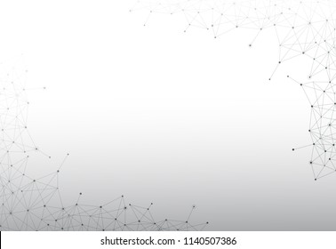 Network connection isolated on gray background. For web site, wallpaper, poster, placard, ad, cover and print materials. Creative art, modern abstract concept. Vector illustration network, eps 10