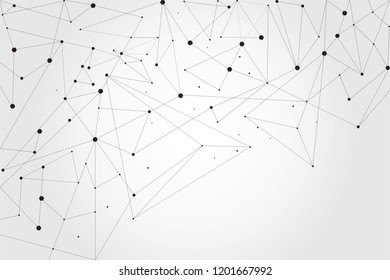 Network connection isolated on gray background. Network connection for web site, wallpaper, poster, placard, ad, cover and print materials. Creative art, modern abstract concept. Vector illustration