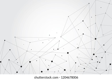 Network connection isolated on gray background. Network connection for web site, wallpaper, poster, placard, ad, cover and print materials. Creative art, modern abstract concept. Vector illustration