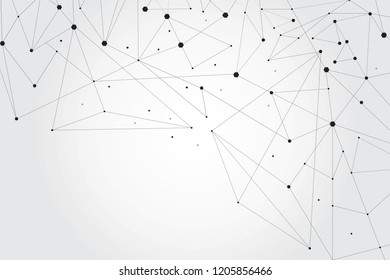 Network connection isolated on gray background. Network connection for web site, wallpaper, poster, placard, ad, cover and print materials. Creative art, modern abstract concept. Vector illustration