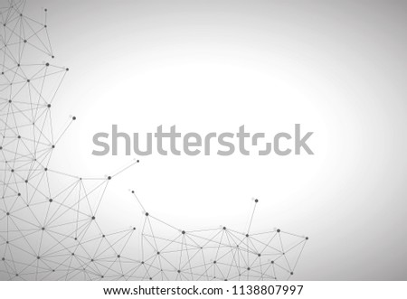 Network connection isolated on gray background. For web site, wallpaper, poster, placard, ad, cover and print materials. Creative art, modern abstract concept. Vector illustration network, eps 10