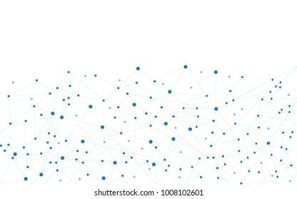 Network connection isolated on white background. For web site, wallpaper, poster, placard, ad, cover and print materials. Creative art, modern abstract concept. Vector illustration network