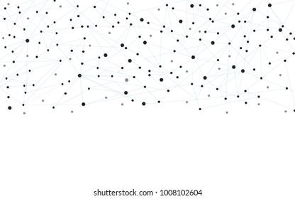 Network connection isolated on white background. For web site, wallpaper, poster, placard, ad, cover and print materials. Creative art, modern abstract concept. Vector illustration network